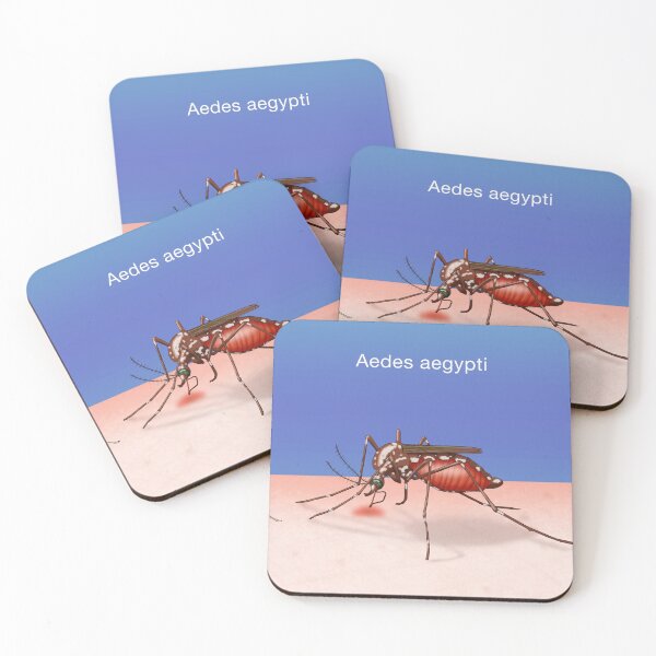 Item preview, Two Types of Mosquitoes, Malaria and Dengue Fever designed and sold by ScienceSource.