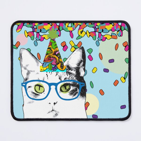 Item preview, Cat In The Party Blue designed and sold by Popworks.