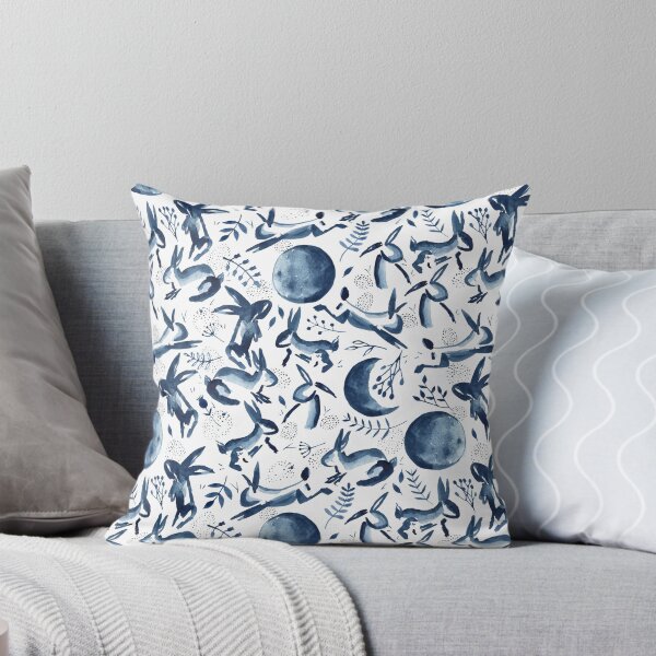 Delivery by Moonlight Throw Pillow