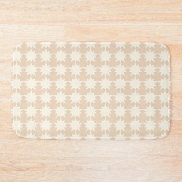 Item preview, Cream Double Stars On Linen Background designed and sold by burbankdesigns.