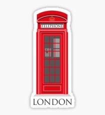 London Telephone Box Sticker