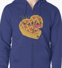 Sudadera con capucha y cremallera Tu me importas