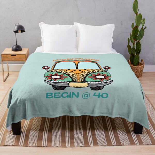 Item preview, Adventures Begin At Forty. For a 40th birthday, for a forty year old, for someone in their forties. designed and sold by Wentoo.
