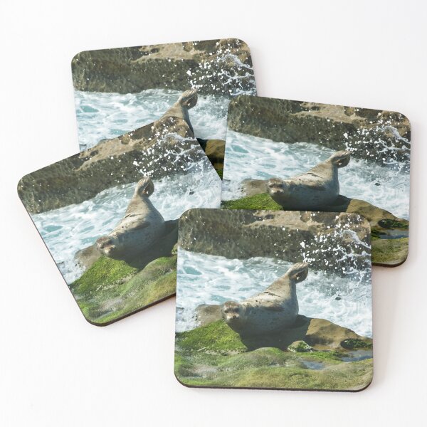 Item preview, La Jolla California Surprised Seal  designed and sold by Georgia Mizuleva.