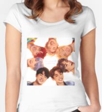 OT7 Liebe dich selbst | Liebe Mich Tailliertes Rundhals-Shirt