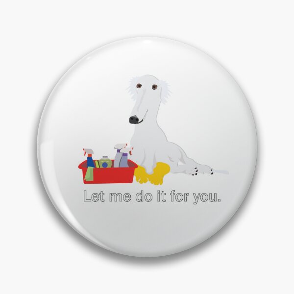 Item preview, Let  Borzoi clean it for you designed and sold by EsjCreative.