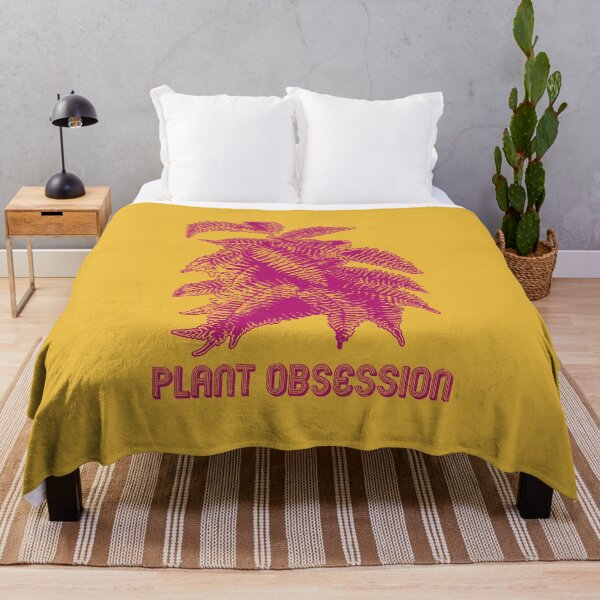 Item preview, Plant Obsessed | Deep Pink Artwork | designed and sold by VintagePlantJoy.