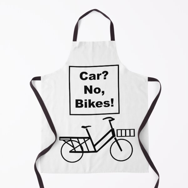 Item preview, Car? No, Bikes! Long tail Funny Joke pun cargo bike design designed and sold by Theokotos.