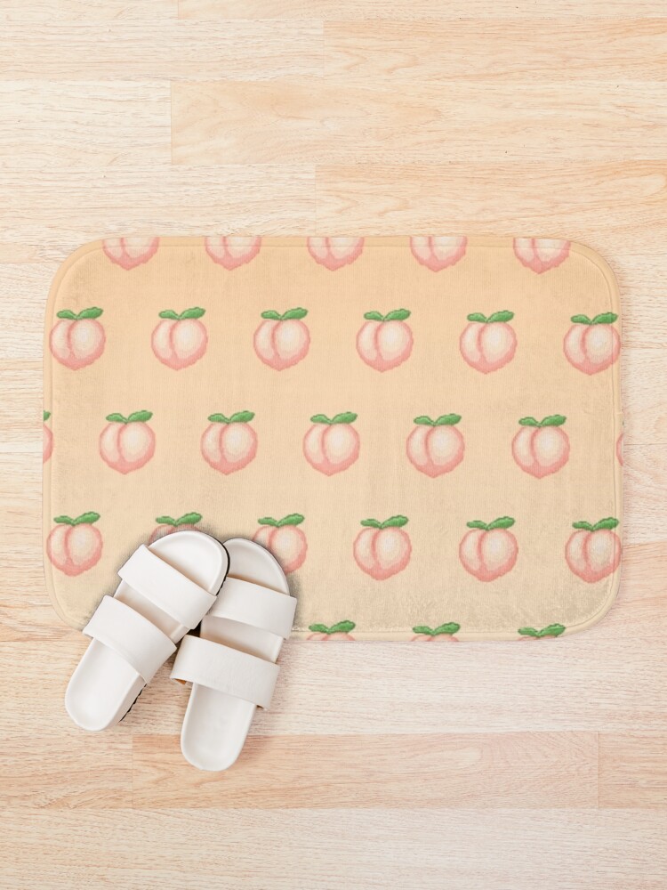 Thumbnail 1 of 6, Bath Mat, peach pattern designed and sold by UnderStore.