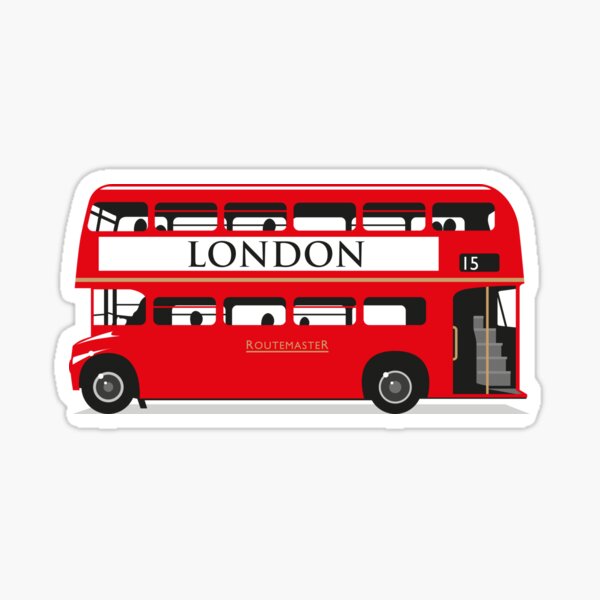 London Bus Pegatina