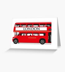 Tarjeta de felicitación London Bus