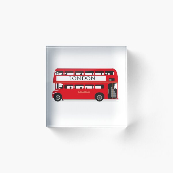 London Bus Acrylic Block