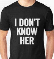 Camiseta ajustada No la conozco (Blanca)