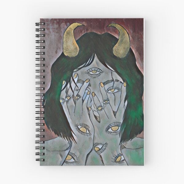 Item preview, All Seeing Eye Possessed Girl Hiding Inside - Green Tone | DEMONSIZED designed and sold by Demonsized.