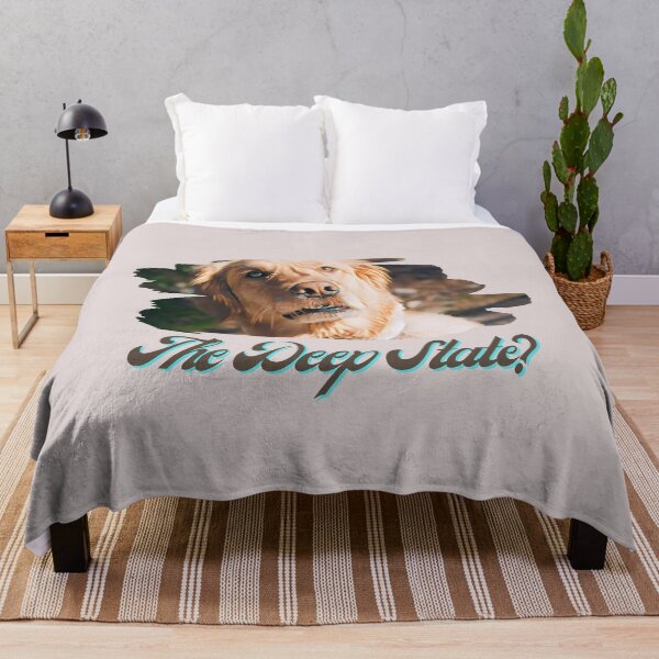 Item preview, The Deep State Print. For a Golden Retriever lover, for a political statement, for a conspiracy theorist.. designed and sold by Wentoo.