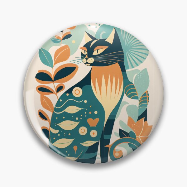 Artikelvorschau, Boho Katze 5 abstrakte Kunstdruck Malerei Wanddekoration entworfen und verkauft von winterkitty88.