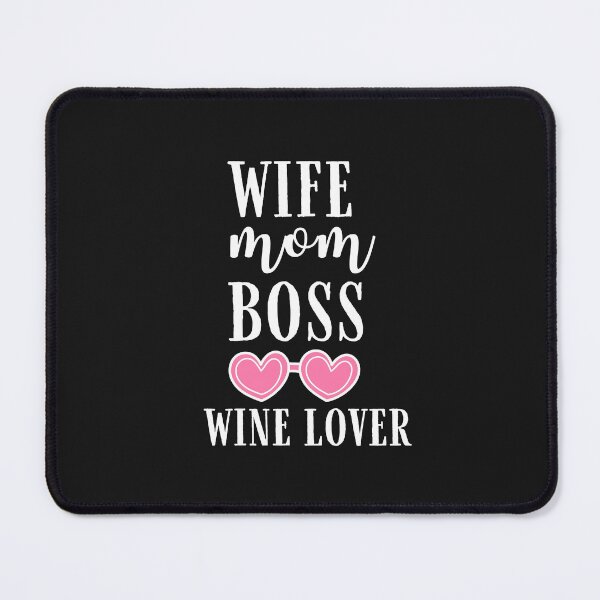 Item preview, Wife mom boss wine lover Quote, Wine Lover Gift, Wine Drinker, Typography Quote, Alcohol Quotes designed and sold by thedazzlingmonk.