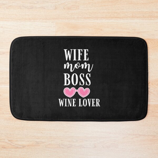 Item preview, Wife mom boss wine lover Quote, Wine Lover Gift, Wine Drinker, Typography Quote, Alcohol Quotes designed and sold by thedazzlingmonk.
