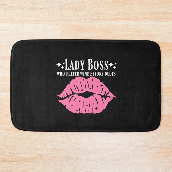 Item preview, Lady boss who prefer wine before dudes Quote, Wine Lover Gift, Wine Drinker, Typography Quote, Alcohol Quotes designed and sold by thedazzlingmonk.