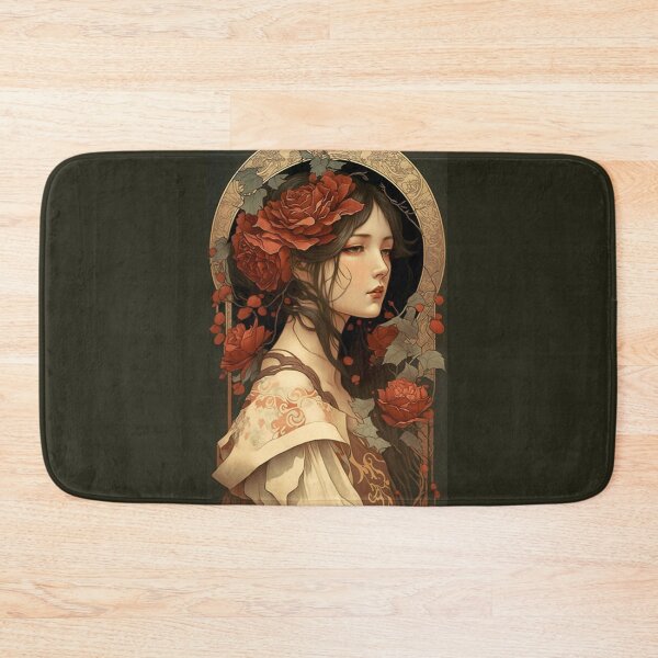 Item preview, Japanese Princess Surrounded by Roses designed and sold by ArtNouveauChic.
