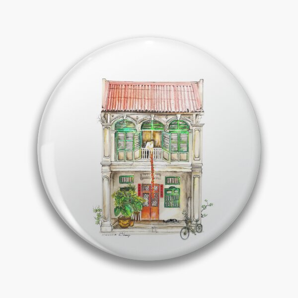 Item preview, Singapore Commercial Shophouse - A blast from the Past designed and sold by GlimpsesOfEden.