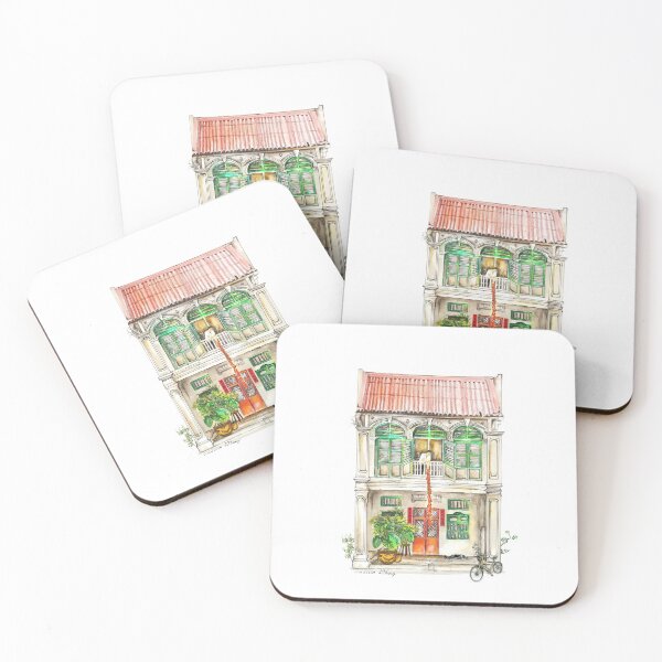 Item preview, Singapore Commercial Shophouse - A blast from the Past designed and sold by GlimpsesOfEden.