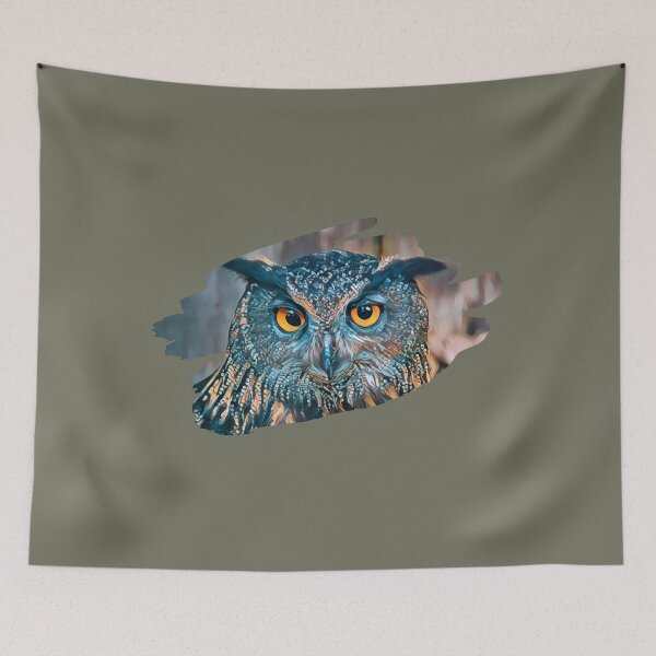 Item preview, Owl Eyes Art Print. For an owl lover, for a bird watcher, for a nature lover. designed and sold by Wentoo.