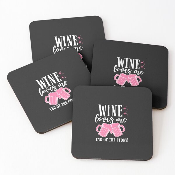 Item preview, Wine loves me end the story Quote, Wine Lover Gift, Wine Drinker, Typography Quote, Alcohol Quotes designed and sold by thedazzlingmonk.