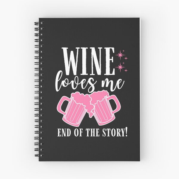 Item preview, Wine loves me end the story Quote, Wine Lover Gift, Wine Drinker, Typography Quote, Alcohol Quotes designed and sold by thedazzlingmonk.