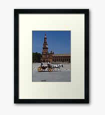 Horse and Carriage, Seville Framed Print