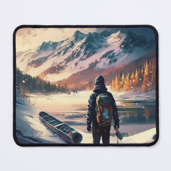 Item preview, Snow hiking and canoeing in the mountains designed and sold by Marcus Burnette.