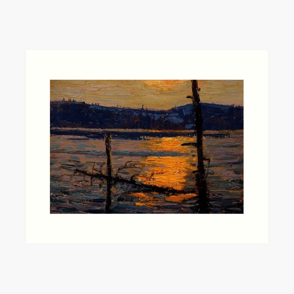 Item preview, Tom Thomson, Sunset, Canoe Lake 1916 designed and sold by TheRedVineyard.