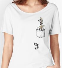 POCKET PANDAS Women's Relaxed Fit T-Shirt