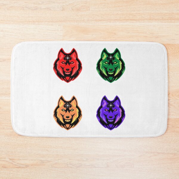 Item preview, Colorful Wolf Head designed and sold by PerditaLu.