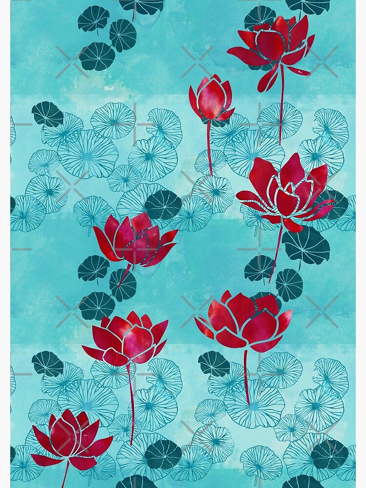 Pure zen waterlily pattern by adenaJ
