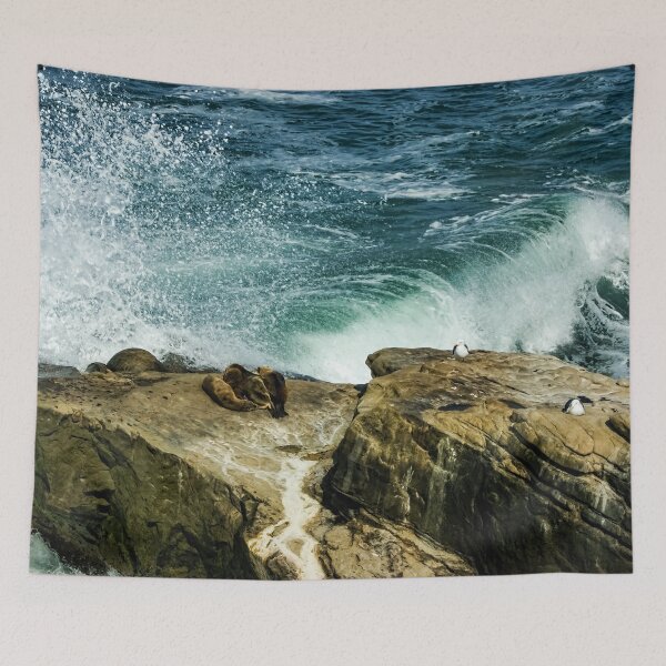 Item preview, La Jolla California Mini Seal Rookery designed and sold by Georgia Mizuleva.