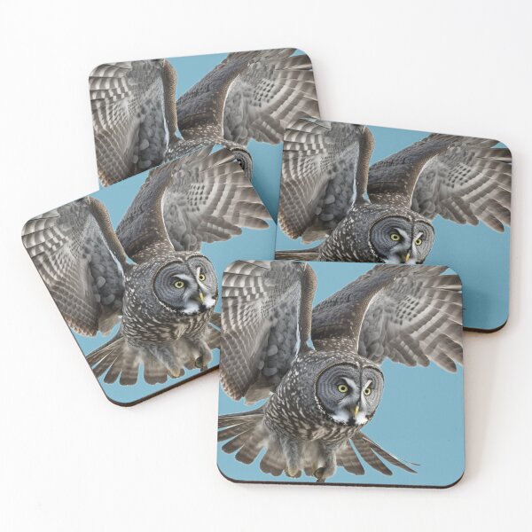 Item preview, Beautiful Flying Great Grey Owl  designed and sold by PharaohofSedona.