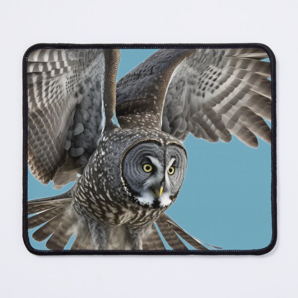 Item preview, Beautiful Flying Great Grey Owl designed and sold by PharaohofSedona.