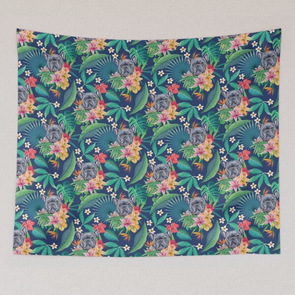 Item preview, Tropical Blue Frenchie French Bulldog designed and sold by lulupetart.
