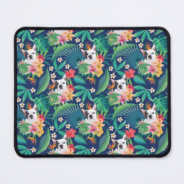 Item preview, Tropical Black White Frenchie French Bulldog designed and sold by lulupetart.