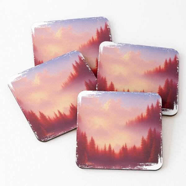 Item preview, Red Vintage Forest designed and sold by creaitivemonk.