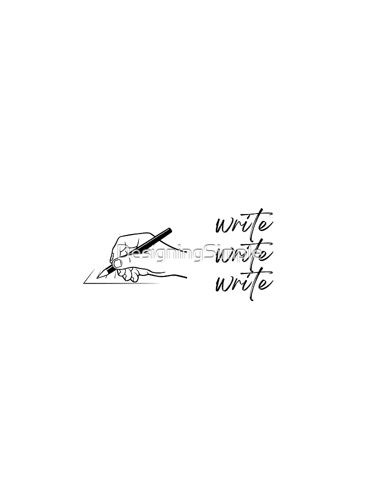 Thumbnail 3 of 3, Scarf, Write Write Write designed and sold by DesigningSimple.