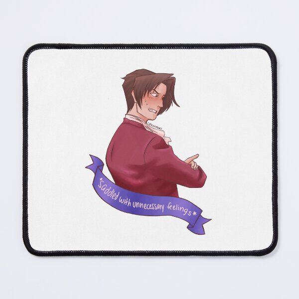 Item preview, Miles Edgeworth *saddled with unnecessary feelings* | Valentine's Day Sticker designed and sold by lifeonmvrs.