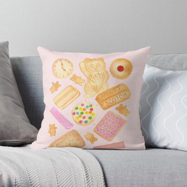 Biscuits In Bed Throw Pillow