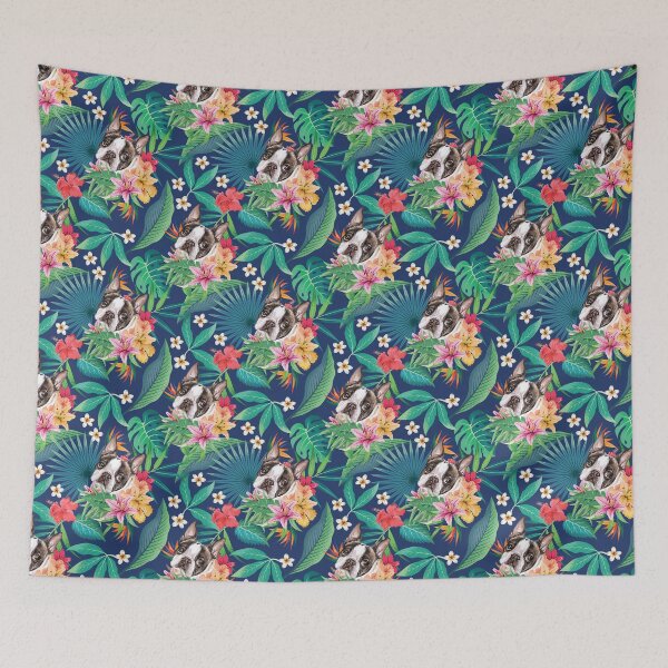 Item preview, Tropical Chocolate Frenchie French Bulldog designed and sold by lulupetart.