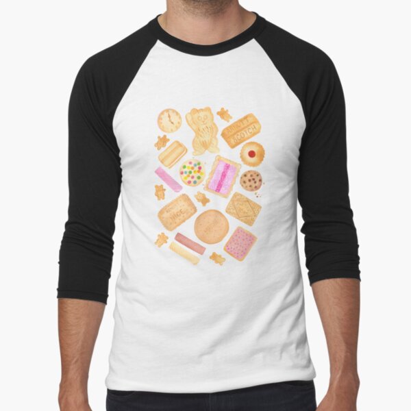 Aussie Biscuits | Pink Baseball ¾ Sleeve T-Shirt