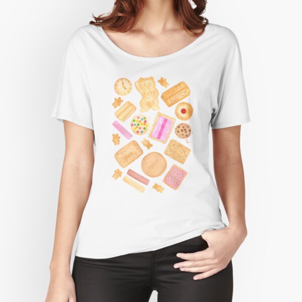 Assorted Biscuits - Pink Relaxed Fit T-Shirt