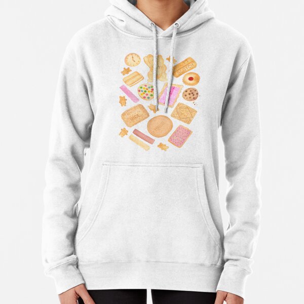 Assorted Biscuits - Pink Pullover Hoodie