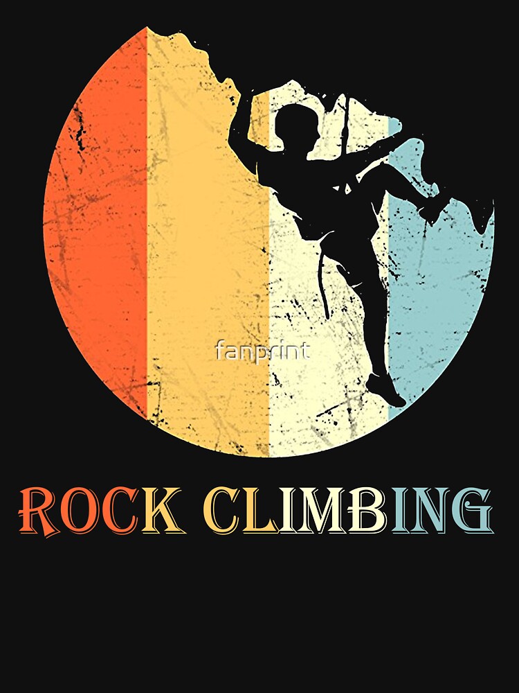 "Vintage Rock Climbing Shirt" Tshirt for Sale by fanprint Redbubble
