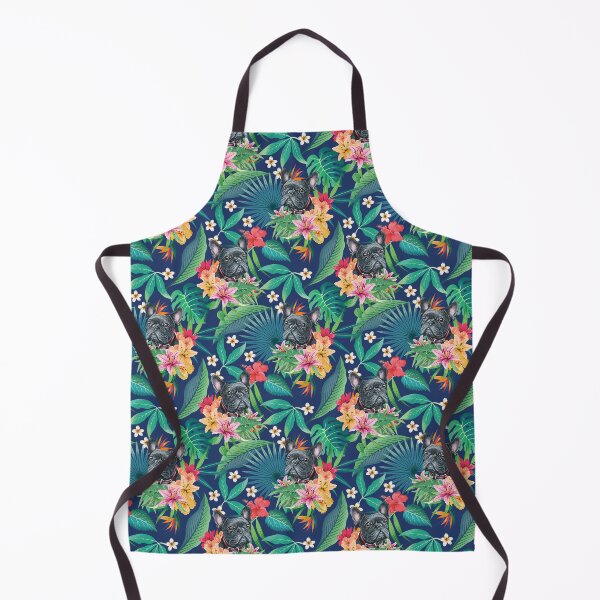 Item preview, Tropical Black Frenchie French Bulldog 1 designed and sold by lulupetart.